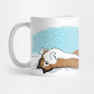 Snow Sheltie Holiday | Shetland Sheepdog Mug